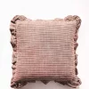 Trend Design Putetrekk – Stripet med kappe, 45×45 cm, plomme