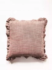 Trend Design Putetrekk – Stripet med kappe, 45×45 cm, plomme