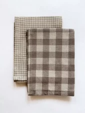 Trend Design Kjøkkenhåndkle – 2‑pakk, 45×45 cm, muldvarp