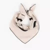 NOHR Studio Embla Emblem Silk Scarf 65 x 65 cm Sand 13