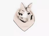 NOHR Studio Embla Emblem Silk Scarf 65 x 65 cm Sand 13