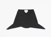 NOHR Studio Lara Solid Wool Cashmere Triangle Skjerf Sort