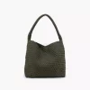 NOHR Annabel Neoprene Bucket Bag Large Mørk Olivengrønn