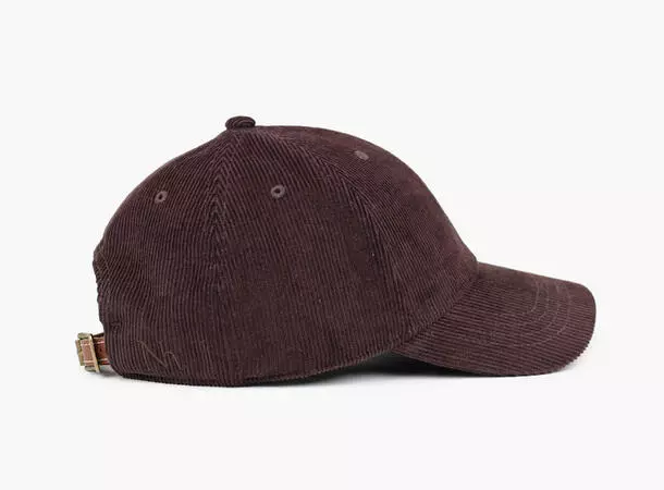 NOHR Signatur Caps i Kordfløyel Mørk Brun 19 M/L