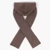 NOHR Alex Wool Cashmere Hoodie Scarf Lys Brun 18