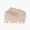 NOHR Oda Wool Fringe Poncho Beige 15