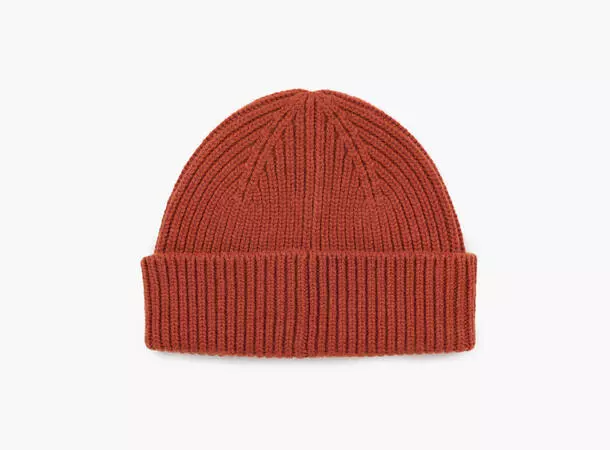 NOHR Thomas Wool Cashmere Beanie Mørk Orange 39