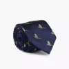 NOHR Julian Silk Tie 7,6 cm Marineblå 79