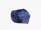 NOHR Magnus Silk Tie 7,6 cm Marineblå 79