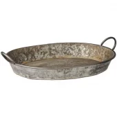 Ib Laursen Fat med håndtak – Urban Garden stor - Metall/zink