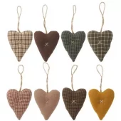 Ib Laursen Opphengshjerter – 8 assorterte design – pris pr. stk.