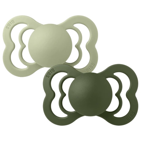 BIBS Couture 2 PACK Island Sea/Sage - 1 / Silicone