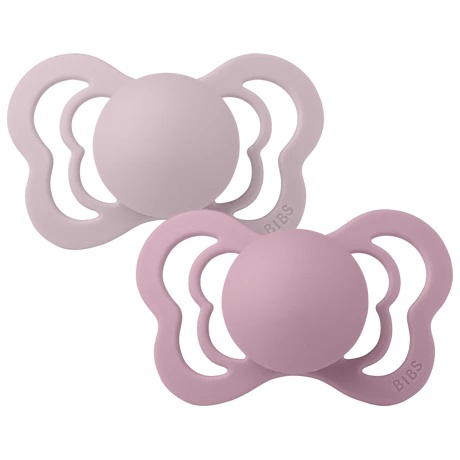 BIBS Couture 2 PACK Dusky Lilac/Heather - 2 / Silicone