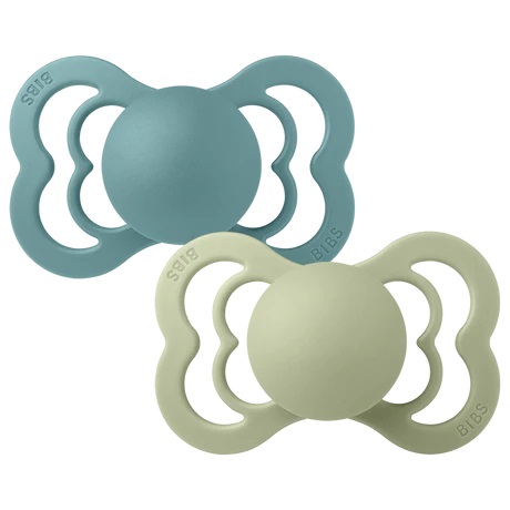 BIBS Couture 2 PACK Island Sea/Sage - 2 / Silicone