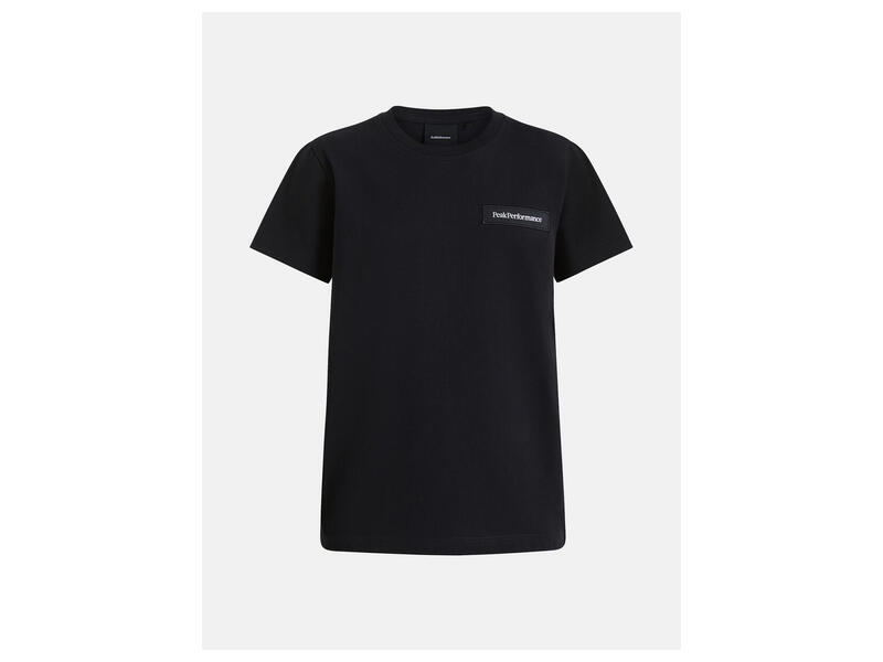 Peak performance Jr Logo Tee-BLACK