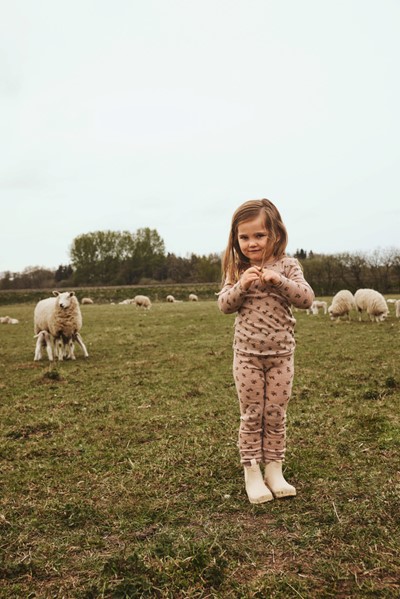 NMFWANG WOOL RIB LEGGING AOP XXIII