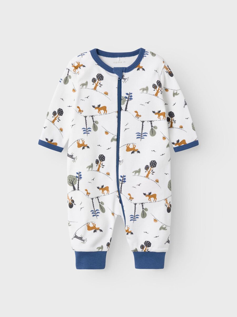 NBMNIGHTSUIT ZIP FOREST NOOS
