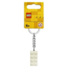 854084 - 2 x 4 Brick - White Key Chain