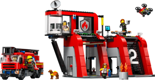 60414 - Fire Station with Fire Truck