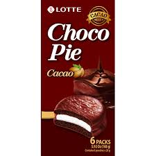 Lotte Choco pie cacao 6 packs 168g 乐天巧克力派6只装168克