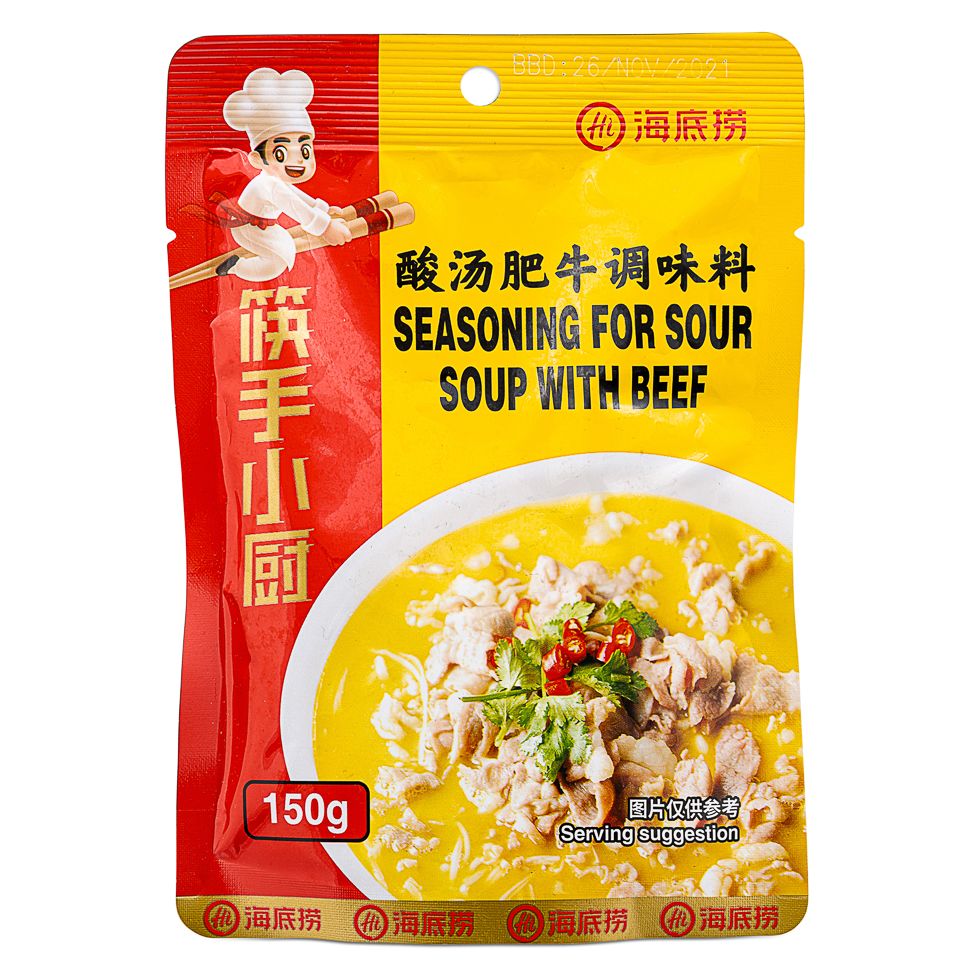 Sour Soup with Beef Seasoning  海底捞酸汤肥牛
