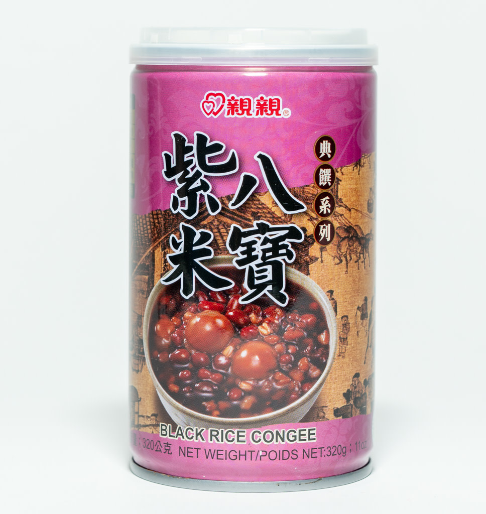 TW QQ Canned Black Rice Congee  亲亲紫米八宝粥