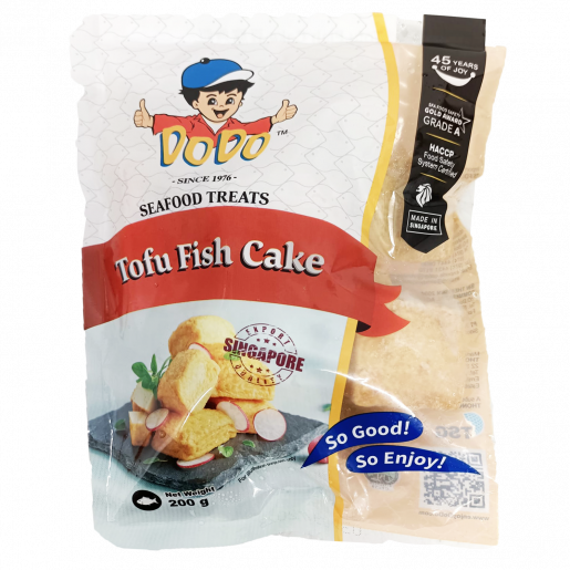 Dodo Frozen Tofu Fish Cake 200G  新加坡DODO鱼豆腐 200克