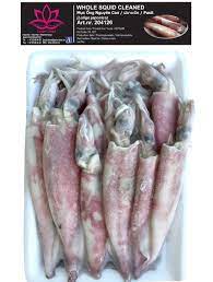 Whole squid cleaned整条鱿鱼