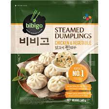 BIBIGO Steamed Dumplings Chicken & Vegetable 560g 韩国鸡肉蔬菜包,560g