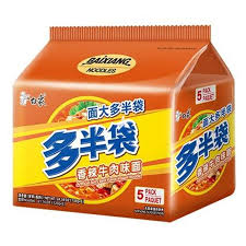 BX Instant Noodles spicy beef flavor 5 packs(115gx5) 白象香辣牛肉面5连包575克