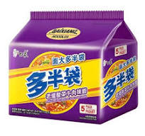 BX Instant Noodle Spicy Beef with Sauerkraut Flavour 5 packs(115gx5) 白象老坛酸菜牛肉面5连包 575克