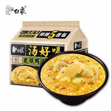 BX Instant  Noodle with Chicken soup 5pck (111g x5) 白象鸡汤面5连包555克