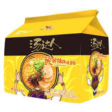 TDR INSTANT NOODLES SOUR HOT TONKOTSU RAMEN FLAVOUR汤达人酸辣豚骨面5连包