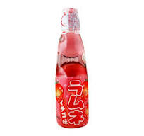 Hatakosen Ramune Soda stawberry flavor 200ml 日本弹珠草莓汽水200毫升