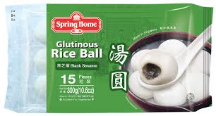 SPRING HOME Glutinous rice ball black sesame(made in Singapore)300g 第一家新加坡产黑芝麻汤圆300克