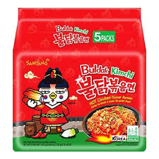 Samyang Hot chicken ramen Kimchi Flavor 5pk (700g) 三养辣鸡泡菜拉面5连包700克