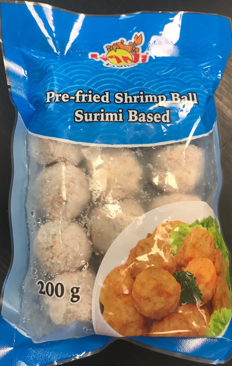 KANI Pre-fried shrimp ball 200g KANI炸蟹肉虾球200克