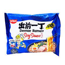 Nissin Noodles Soy sauce Demae Ramen100G 出前一丁酱油拉面100克