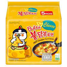 San yang hot chicken ramen cheese,5pck(600g) 三养火鸡面奶酪味5X140G