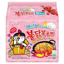 Samyang Hot Chicken Ramen Carbonara Flavor, 5pck(650G) 三养奶酪火鸡面5连包