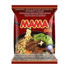 Mama Stew Beef Flavour Instant Noodles 60g 妈妈牛肉味方便面 60克