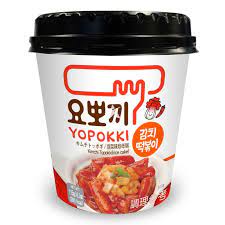 Yopokki kimchi cup Rice Cake120g 韩国辣白菜杯装年糕 120克