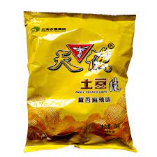 Angel Potato Chips, Spiced Peppery 108g 天使椒香麻辣薯片103g