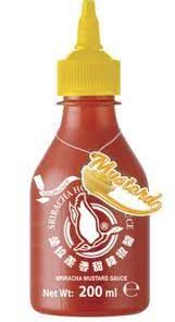 F.G Sriracha Hot Chilli mustard Sauce 200ml 鹅牌黄芥末甜辣酱200毫升