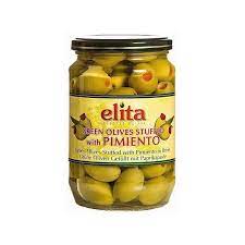 Elita Green Olives Stuffed with Pinmiento 700 g 红椒绿橄榄 700克