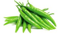 Chilli Green pepper 250g 中长绿辣椒一包 250克