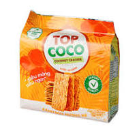 TOP COCO coconut cracker with sesame 150g 椰子芝麻饼干150克