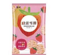 Shelly Senbei Rice Crakers Strawberry Flavour 117g 欧蕾草莓味雪饼117克