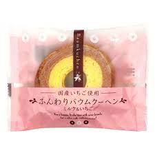 Taiyo Baumkuchen strawberry flavor (made in Japan) 75 g 日本年轮蛋糕牛奶草莓味75克