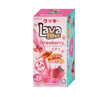 Unico Lava Bites Cookies Strawberry Flavour (10 packs)200g 日本草莓流心脆饼干200克